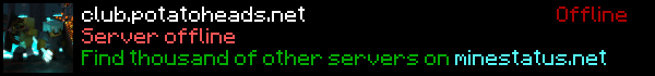 PotatoHeads Minecraft Server Banner
