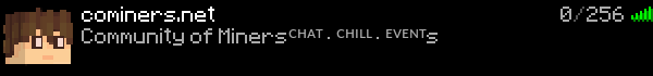 Community of Miners Minecraft Server Banner
