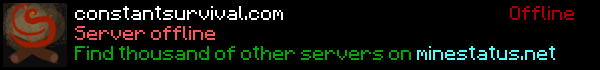 Constant Survival Minecraft Server Banner