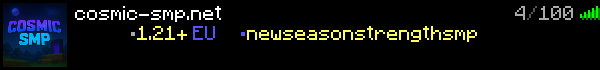 Cosmicsmp Minecraft Server Banner