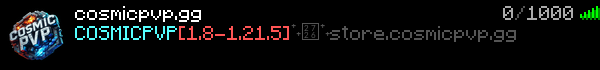CosmicPVP Minecraft Server Banner