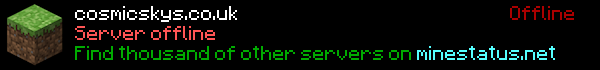 CosmicSkys Minecraft Server Banner