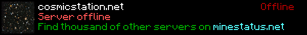 Cosmic Station Minecraft Server Banner