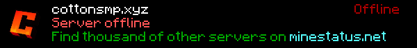 CottonSMP Minecraft Server Banner