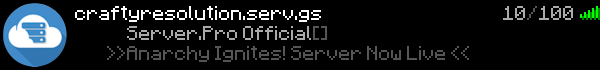 Crafty Resolution Minecraft Server Banner