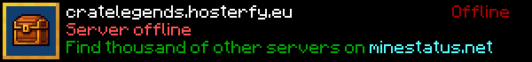 CrateLegends Minecraft Server Banner