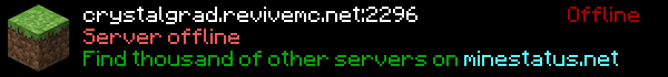 CrystalGrad Minecraft Server Banner