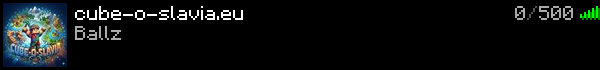 Cube-O-Slavia Minecraft Server Banner