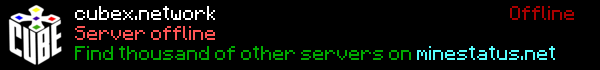 CubeX Minecraft Server Banner