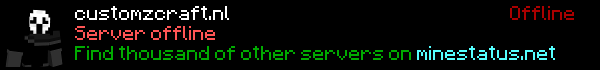 CustomZcraft.nl Minecraft Server Banner