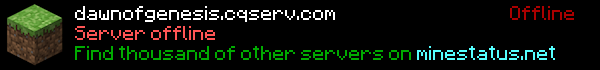 Dawn Of Genesis Minecraft Server Banner