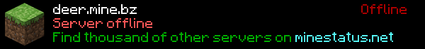 DEER's MINE Minecraft Server Banner