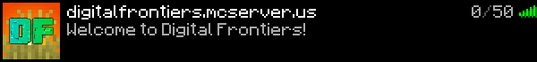 Digital Frontiers Minecraft Server Banner