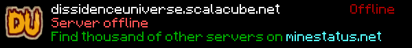 Dissidence Universe Minecraft Server Banner