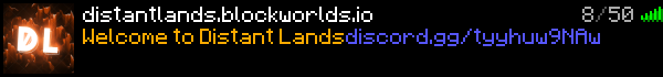 Distant Lands Minecraft Server Banner
