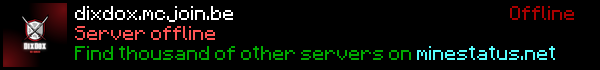 DixDox Minecraft Server Banner