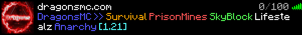 Dragons Minecraft Server Banner