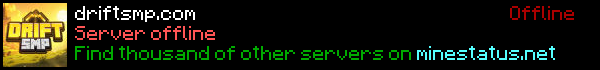Drift SMP Minecraft Server Banner
