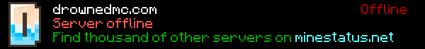 Drowned MC Minecraft Server Banner