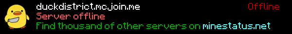 Duck District Minecraft Server Banner