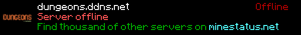 Dungeons Minecraft Server Banner