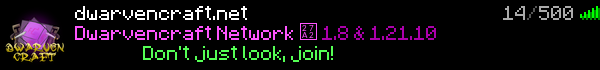 Dwarvencraft Minecraft Server Banner