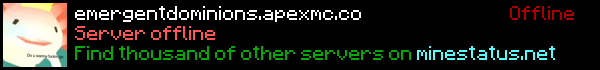 Emergent Dominions Minecraft Server Banner