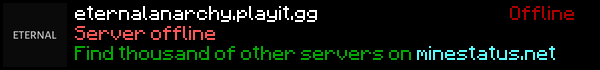 Eternal Anarchy Minecraft Server Banner