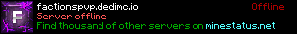 FactionsPvP Minecraft Server Banner