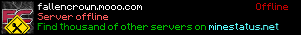 Fallen Crown Minecraft Server Banner