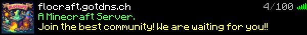 FloCraft Minecraft Server Banner