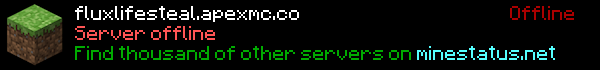 Flux Lifesteal Minecraft Server Banner