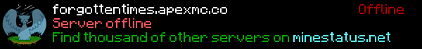 Forgotten Times Minecraft Server Banner