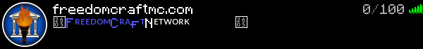 FreedomCraft Minecraft Server Banner