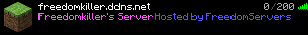 FreedomServers Minecraft Server Banner