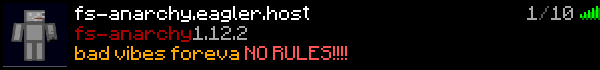 fs anarchy  Minecraft Server Banner