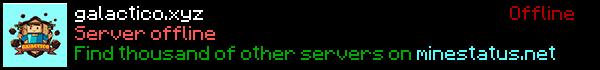 Galactico Minecraft Server Banner