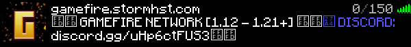GAMEFIRE NETWORK Minecraft Server Banner