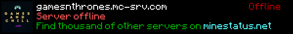 Games and Thrones Minecraft Server Banner