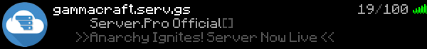 Gamma Craft Skyblock Minecraft Server Banner