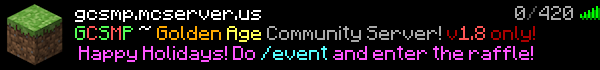 GCSMP Nostalgic Server Minecraft Server Banner