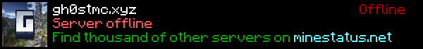 Gh0st_MC Minecraft Server Banner
