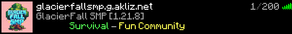 GlacierFallSMP Minecraft Server Banner