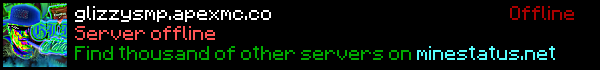 Glizzy SMP Minecraft Server Banner