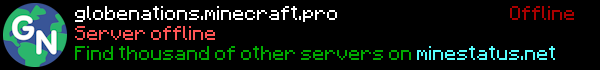 GlobeNations Minecraft Server Banner