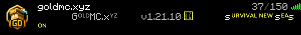 GoldMc Minecraft Server Banner