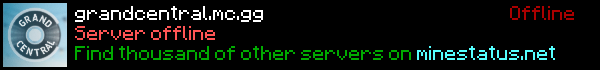 Grand Central Minecraft Server Banner