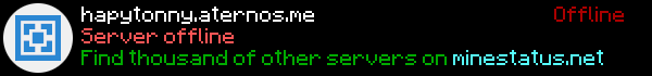 HappyTonny Minecraft Server Banner