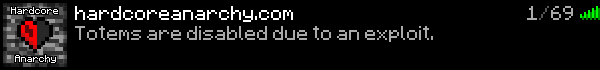 Hardcore Anarchy Minecraft Server Banner
