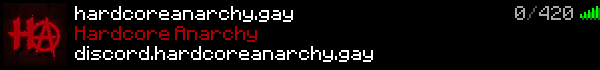 Hardcore Anarchy Minecraft Server Banner